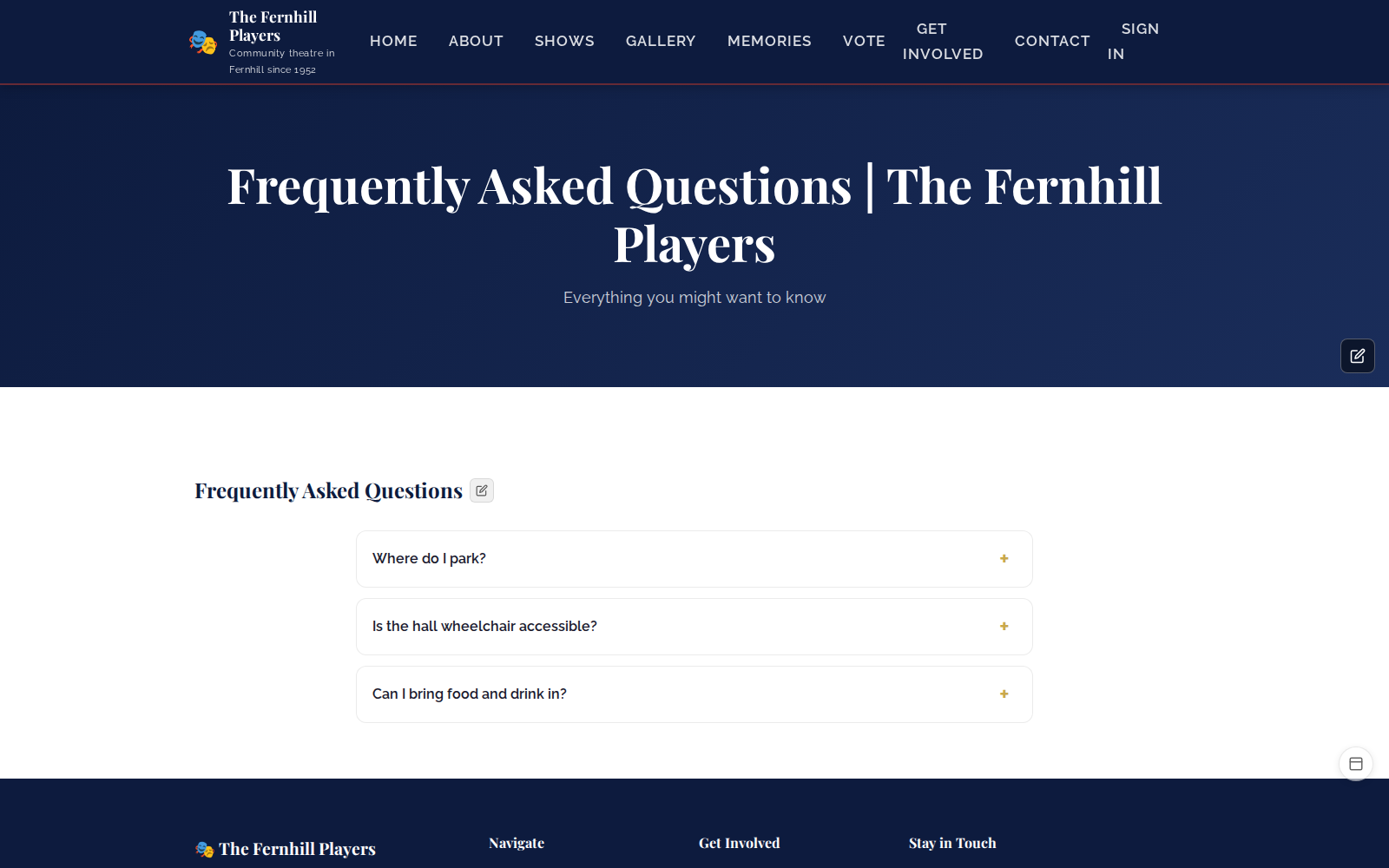 FAQs on the society's website.