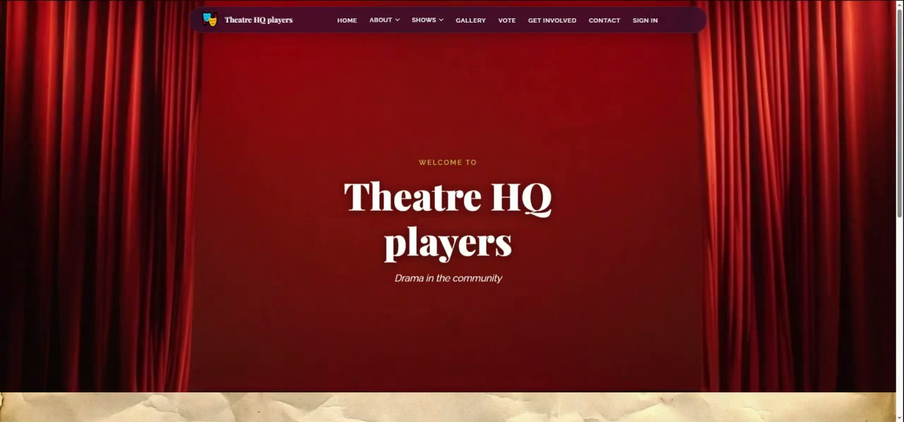 Open your TheatreHQ site